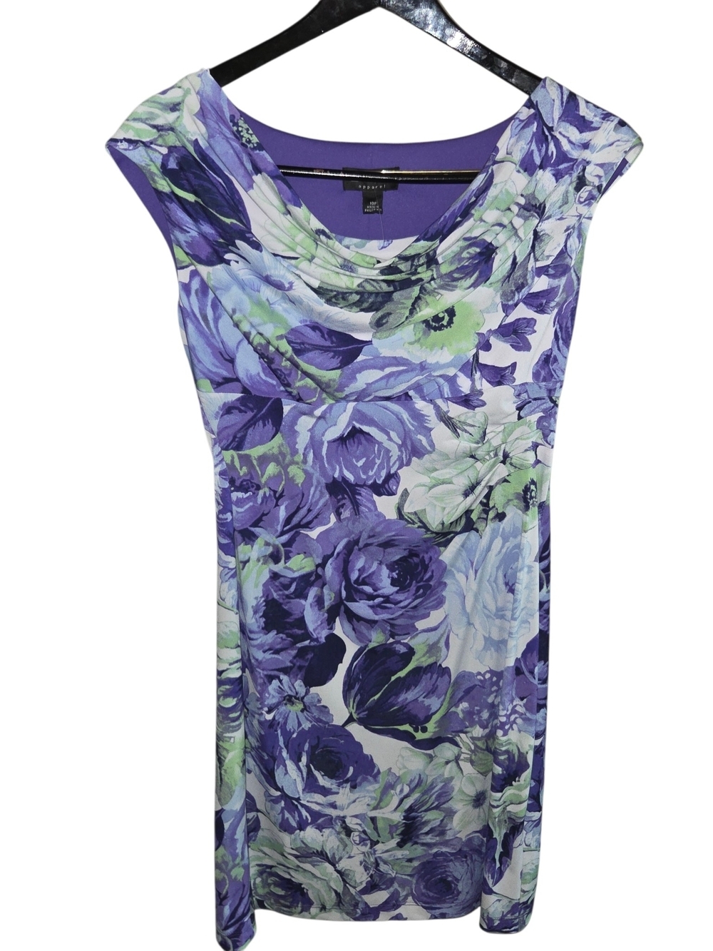 connected apparel Lavender and White Floral Sheath Dress - Picture 9 of 10
